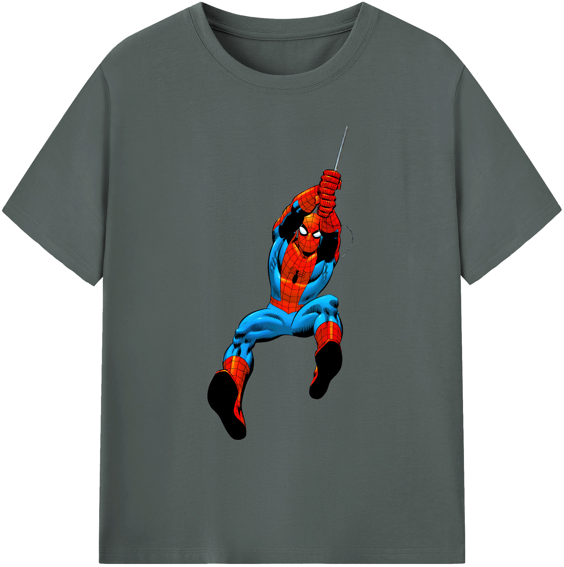 （画像用） Spider Man スパイダーマン 綿100％ メンズ半袖Tシャツ｜肌触りやわらか＆通気性